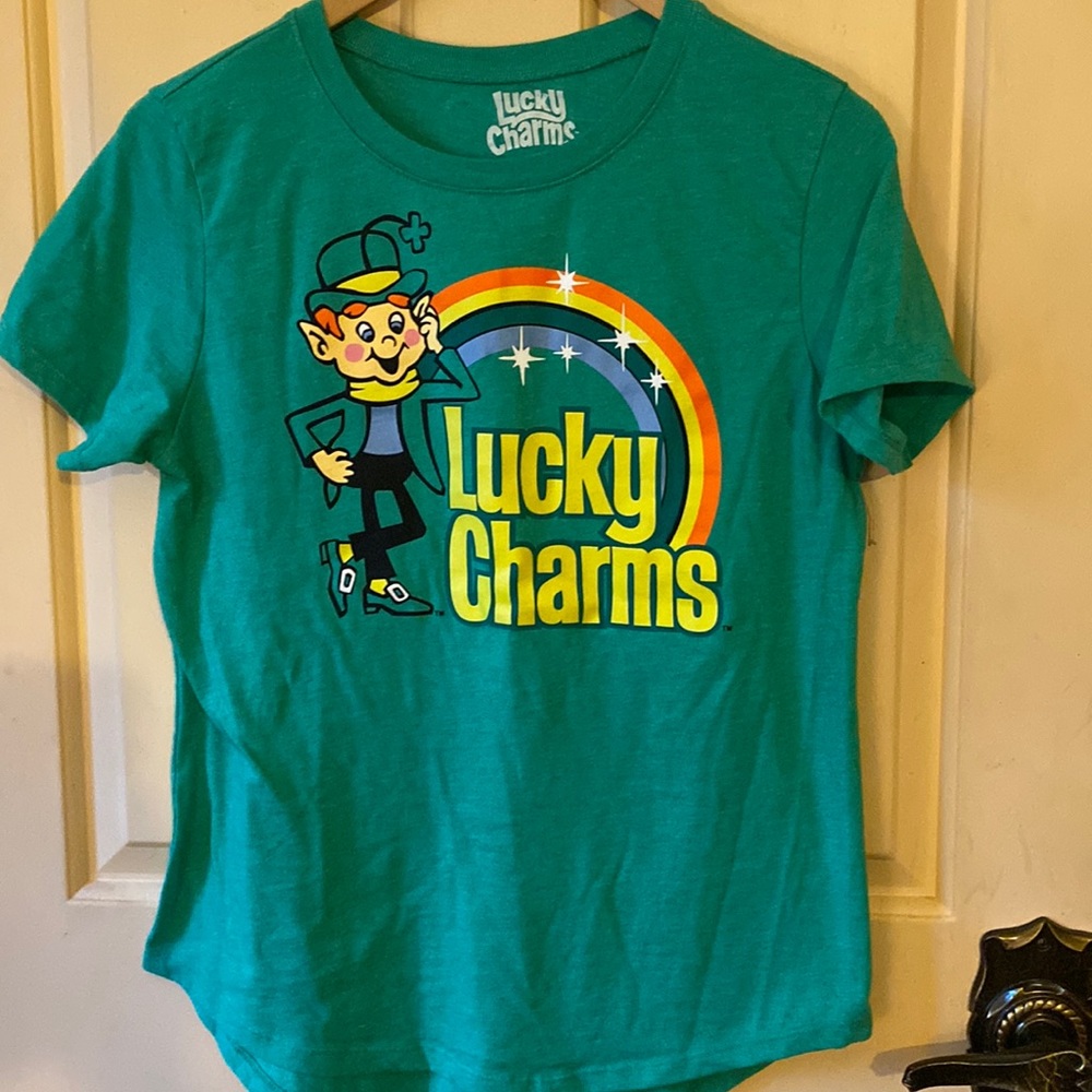 Lucky Charms T-shirt Size L 11/13 Green